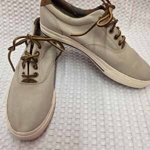 Ralph Lauren Beige and Brown Men's Sneakers